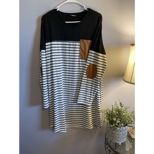 SHEIN Stripe Dress with Elodie Patch
